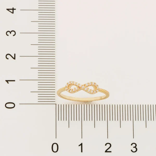 ANEL SKINNY RING INFINITO BANHADO A OURO 18K COM ZIRCONIAS2