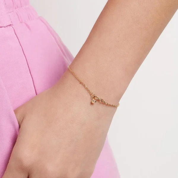 PULSEIRA INFINITO BANHADA A OURO 18K2