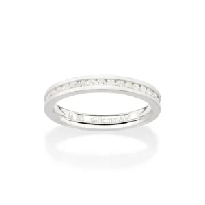 ALIANCA DE PRATA 925 COM ZIRCONIAS