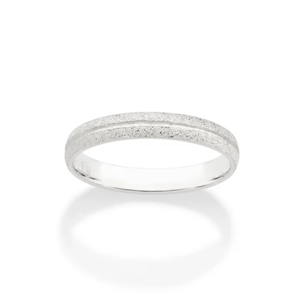 ALIANCA DE PRATA 925 DIAMANTADA
