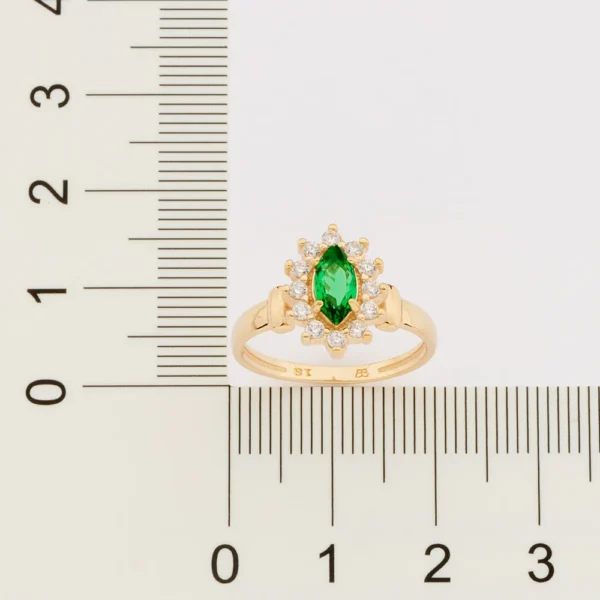 ANEL FORMATURA BANHADO A OURO 18K COM ZIRCONIAS E CRISTAL2