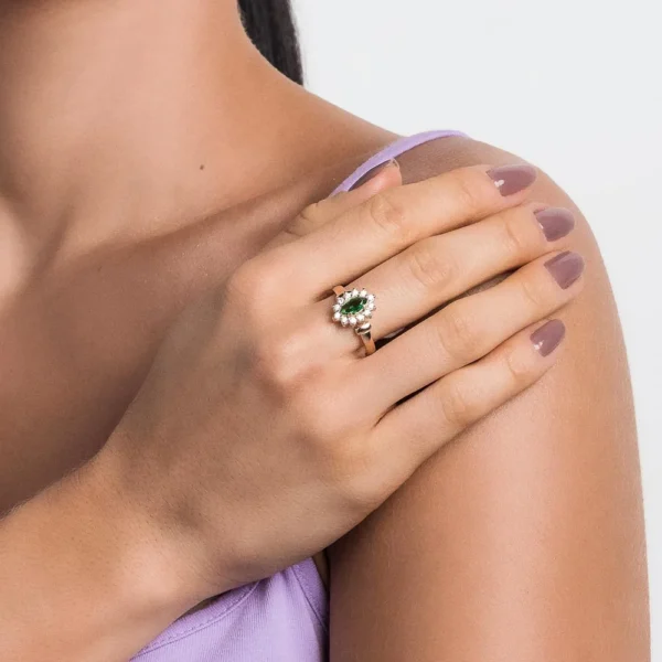 ANEL FORMATURA BANHADO A OURO 18K COM ZIRCONIAS E CRISTAL3