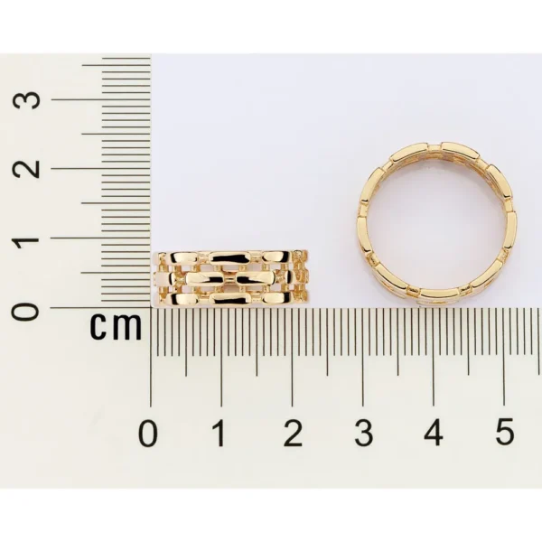 ANEL PULSEIRA RELOGIO BANHADO A OURO 18K2