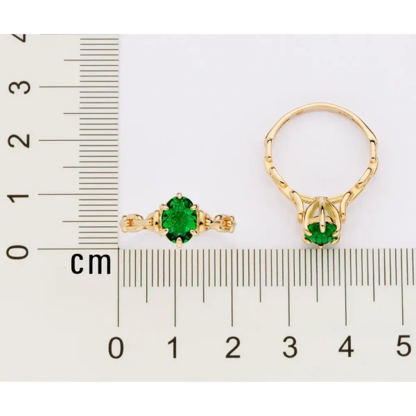 ANEL SOLITARIO ARO CORRENTE BANHADO A OURO 18K COM CRISTAL2