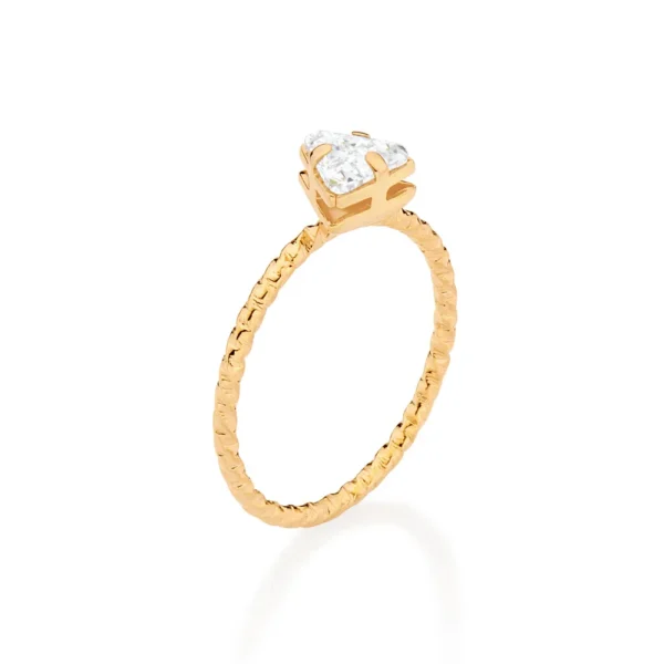 ANEL SOLITARIO BANHADO A OURO 18K COM ZIRCONIA TRIANGULAR2