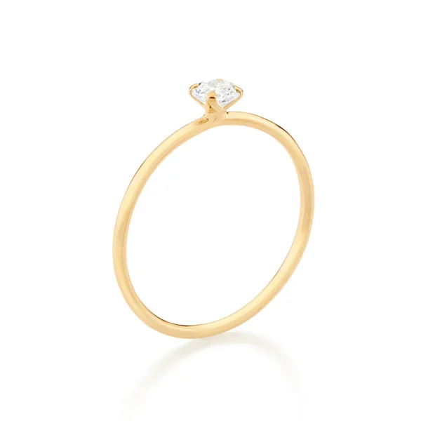 ANEL SOLITARIO BANHADO A OURO 18K COM ZIRCONIA1