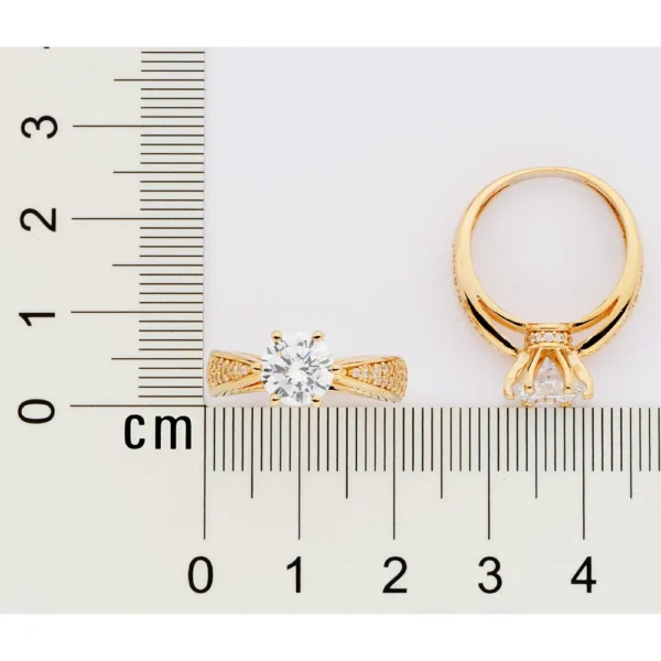 ANEL SOLITARIO BANHADO A OURO 18K COM ZIRCONIAS2