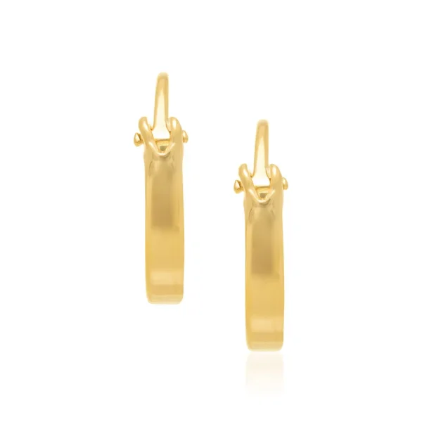ARGOLA LISA INFANTIL BANHADA A OURO 18K1