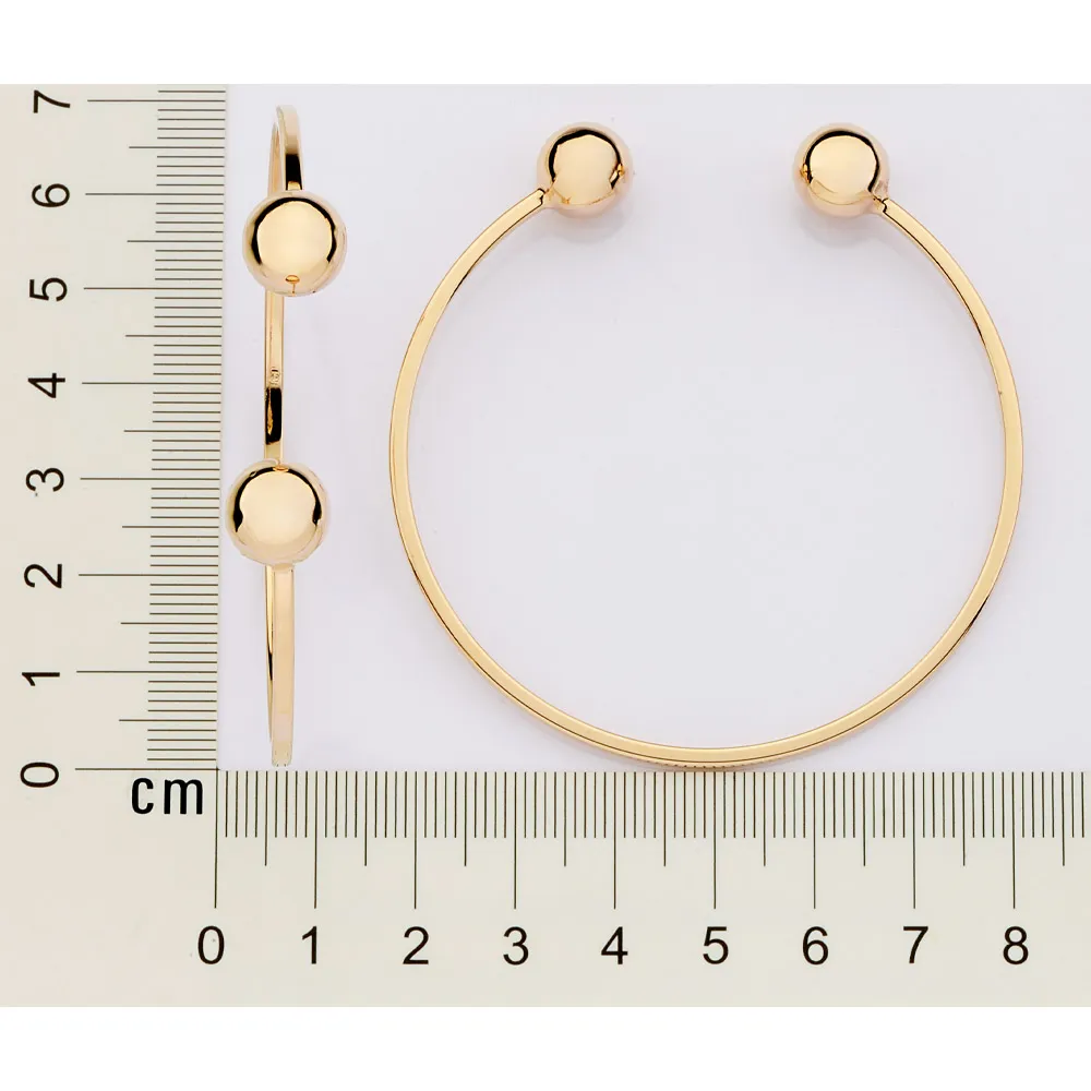 BRACELETE BANHADO A OURO 18K COM ESFERAS1
