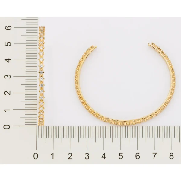 BRACELETE BANHADO A OURO 18K COM ZIRCONIAS1