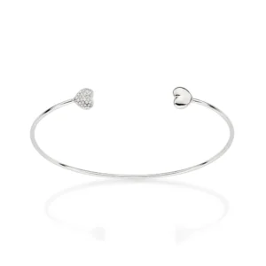 BRACELETE CORACAO DE PRATA 925 COM ZIRCONIAS