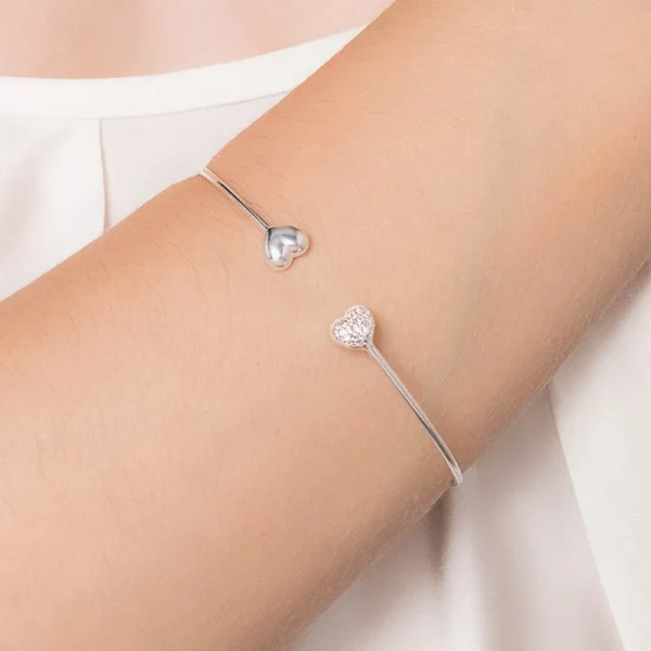 BRACELETE CORACAO DE PRATA 925 COM ZIRCONIAS2