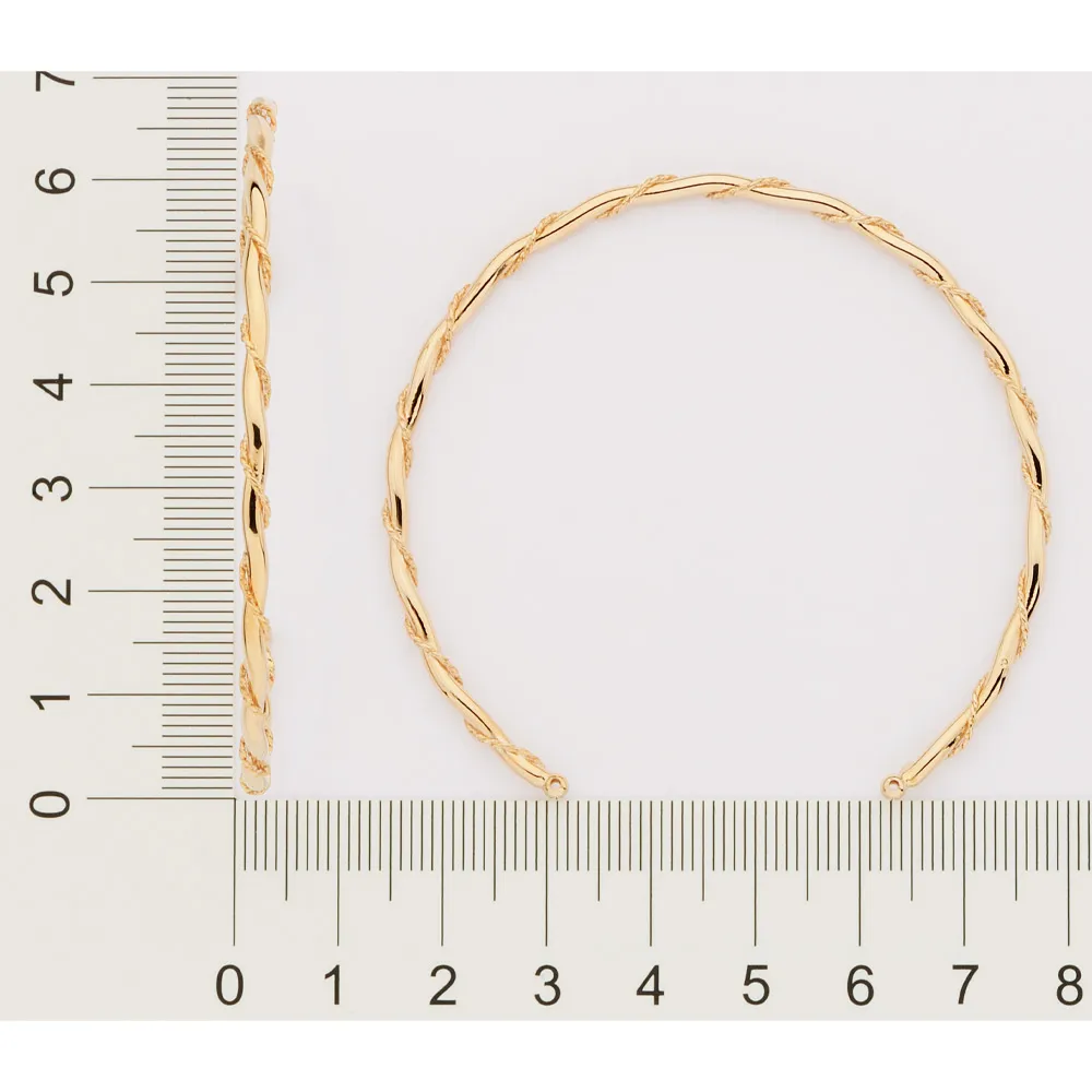 BRACELETE DUPLO ENTRELACADO BANHADO A OURO 18K2