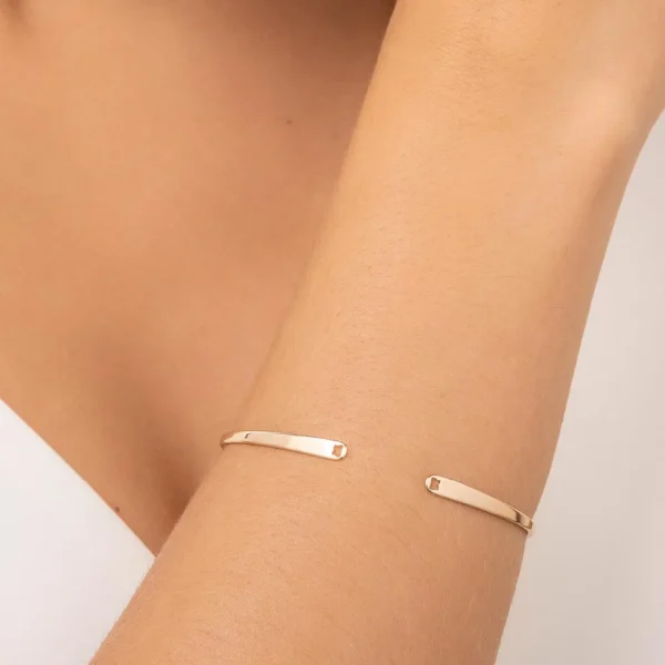 BRACELETE LISO BANHADO A OURO 18K2