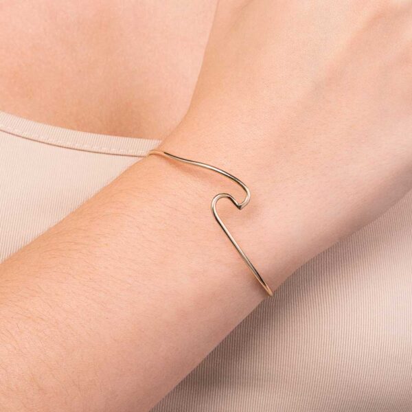 BRACELETE ONDA BANHADO A OURO 18K2