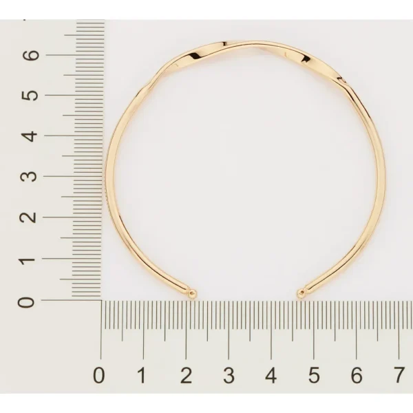 BRACELETE TORCIDO BANHADO A OURO 18K1
