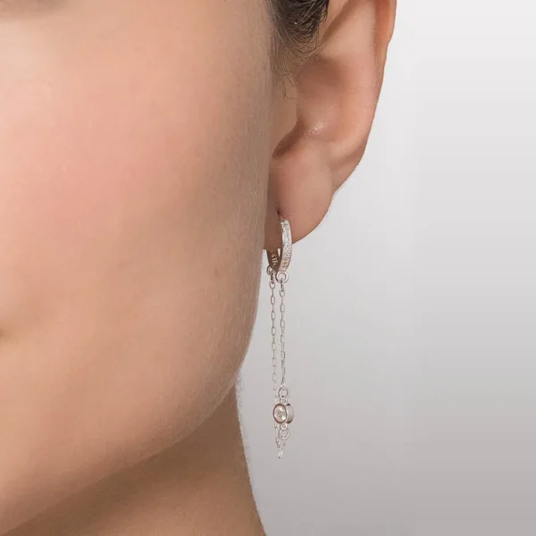 BRINCO ARGOLA DE PRATA 925 COM ZIRCONIAS3