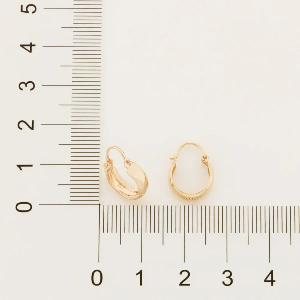 BRINCO ARGOLA INFANTIL BANHADO A OURO 18K2