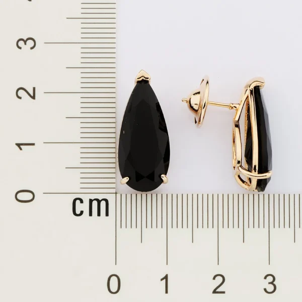 BRINCO GOTA BANHADO A OURO 18K COM CRISTAIS2
