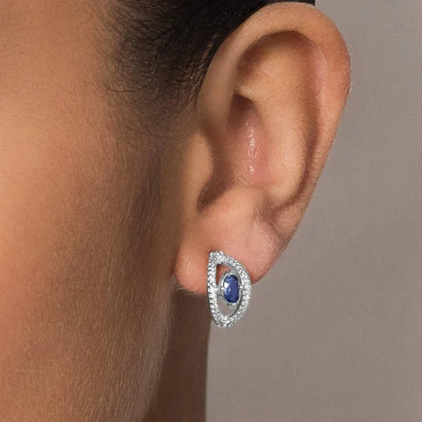 BRINCO MEIA ARGOLA OLHO GREGO DE PRATA 925 COM ZIRCONIAS3