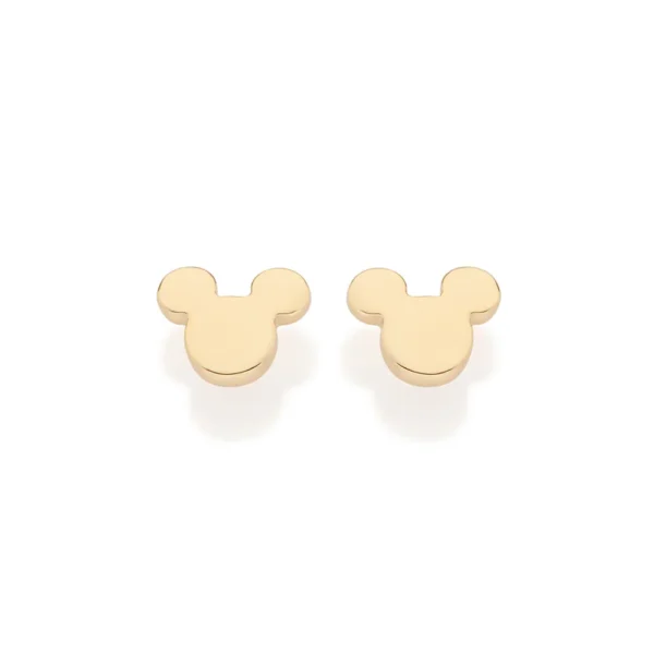 BRINCO MICKEY BABY BANHADO A OURO 18K