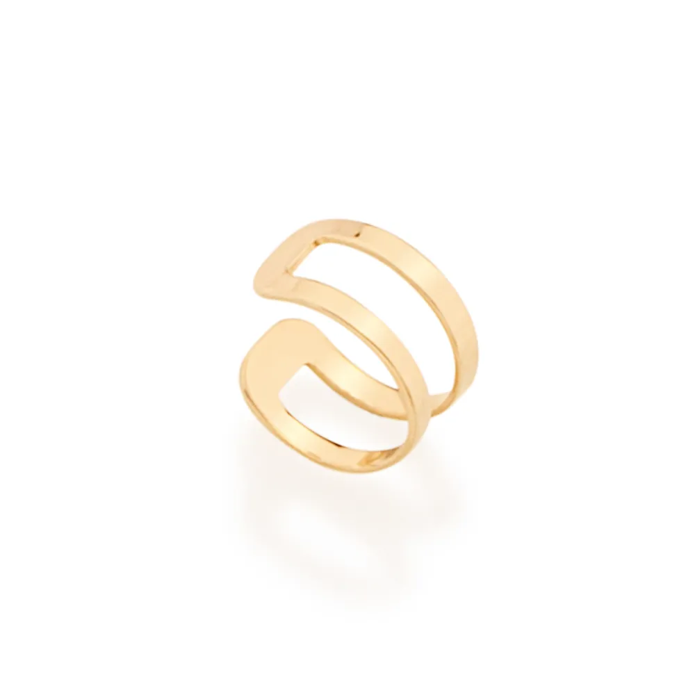 BRINCO PIERCING DE PRESSAO BANHADO A OURO 18K