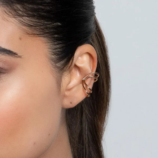 Brinco piercing de pressao com dois aros.2