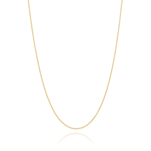 CORDAO BANHADO A OURO 18K FIO CADEADO