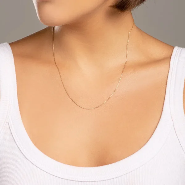 CORDAO BANHADO A OURO 18K FIO VENEZIANA 50cm3