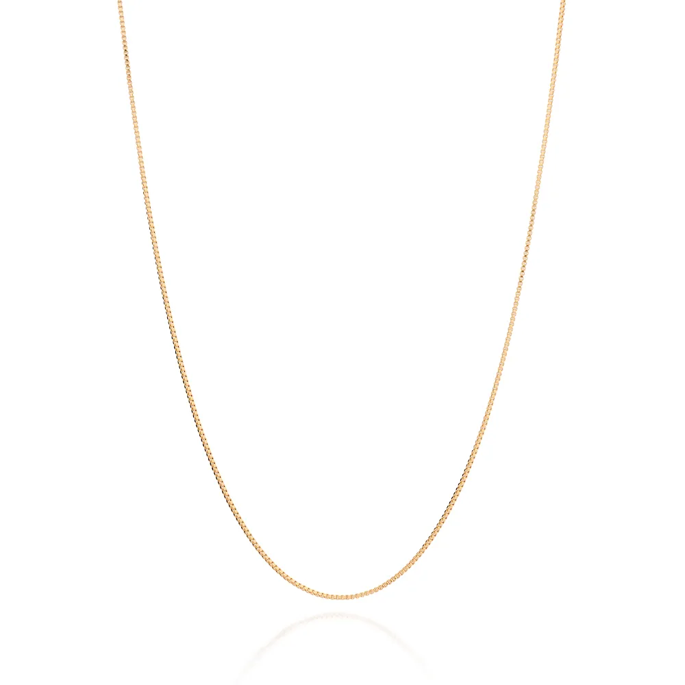 CORDAO VENEZIANA BANHADO A OURO 18K TAM.90