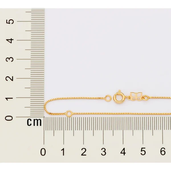 CORDAO VENEZIANA BANHADO A OURO 18K TAM.902