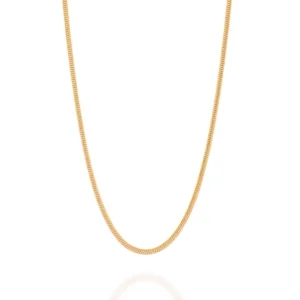 GARGANTILHA BANHADA A OURO 18K FIO RABO DE RATO