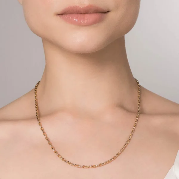 GARGANTILHA BANHADA A OURO 18K3