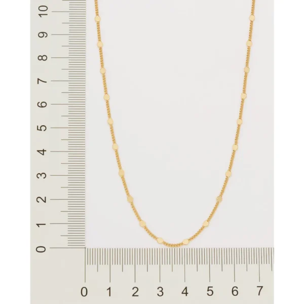GARGANTILHA ELO GROUMET BANHADA A OURO 18K1