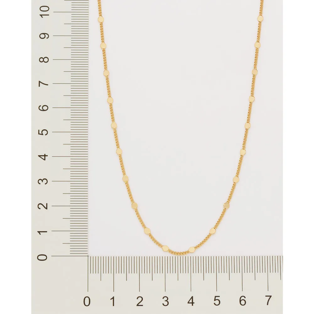 GARGANTILHA ELO GROUMET BANHADA A OURO 18K1