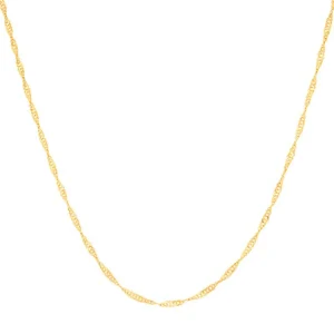 GARGANTILHA SINGAPURA BANHADA A OURO 18K