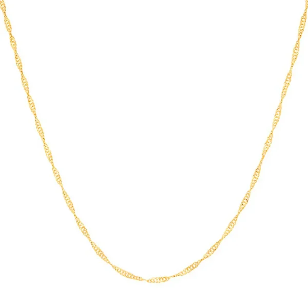 GARGANTILHA SINGAPURA BANHADA A OURO 18K
