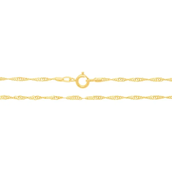 GARGANTILHA SINGAPURA BANHADA A OURO 18K1
