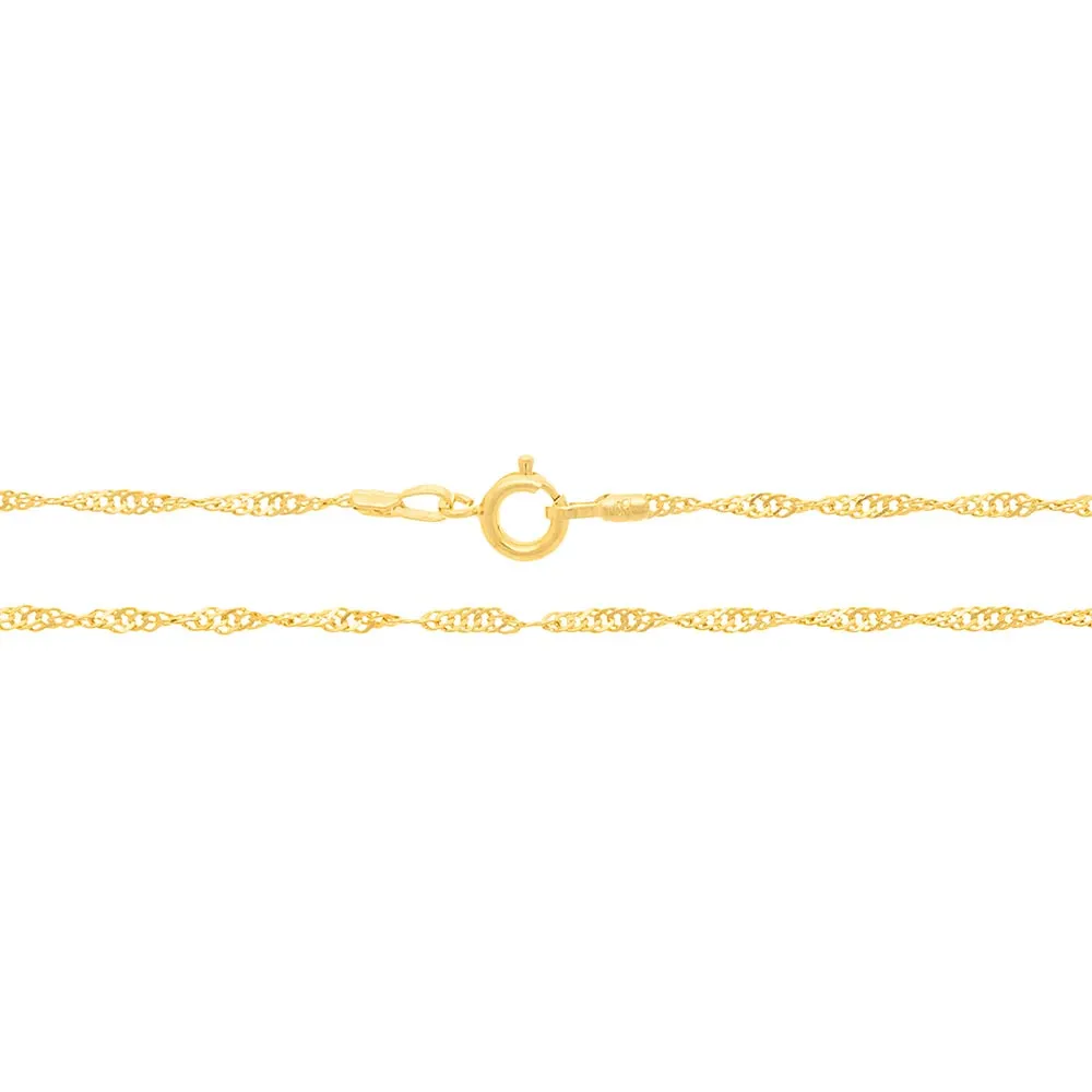 GARGANTILHA SINGAPURA BANHADA A OURO 18K1