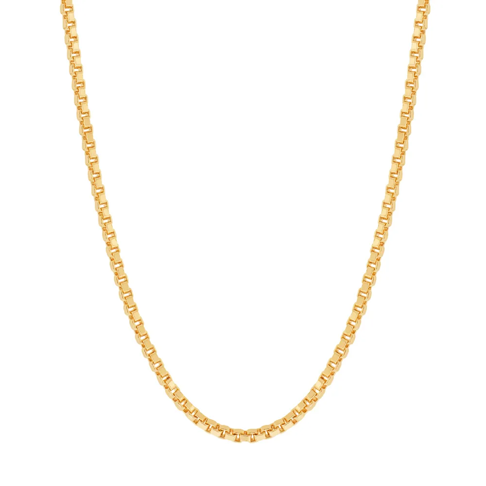 GARGANTILHA VENEZIANA BANHADA A OURO 18K