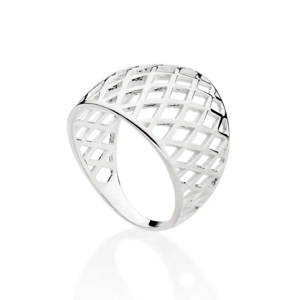 MAXI ANEL ABAULADO DE PRATA 9251