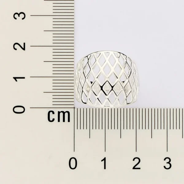 MAXI ANEL ABAULADO DE PRATA 9252