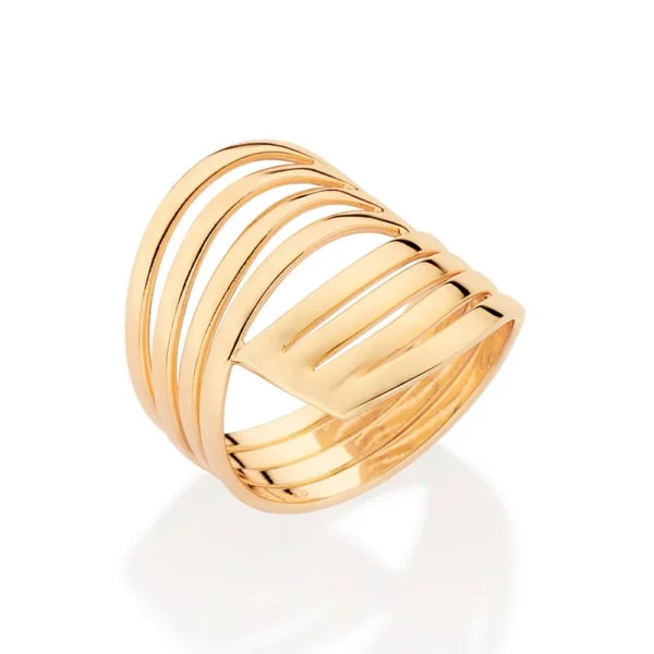 MAXI ANEL BANHADO A OURO 18K