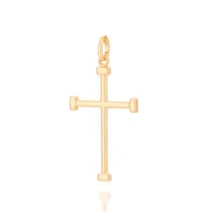 PINGENTE CRUZ BANHADO A OURO 18K