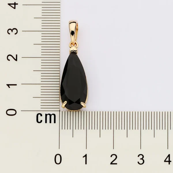 PINGENTE GOTA BANHADO A OURO 18K COM CRISTAL2