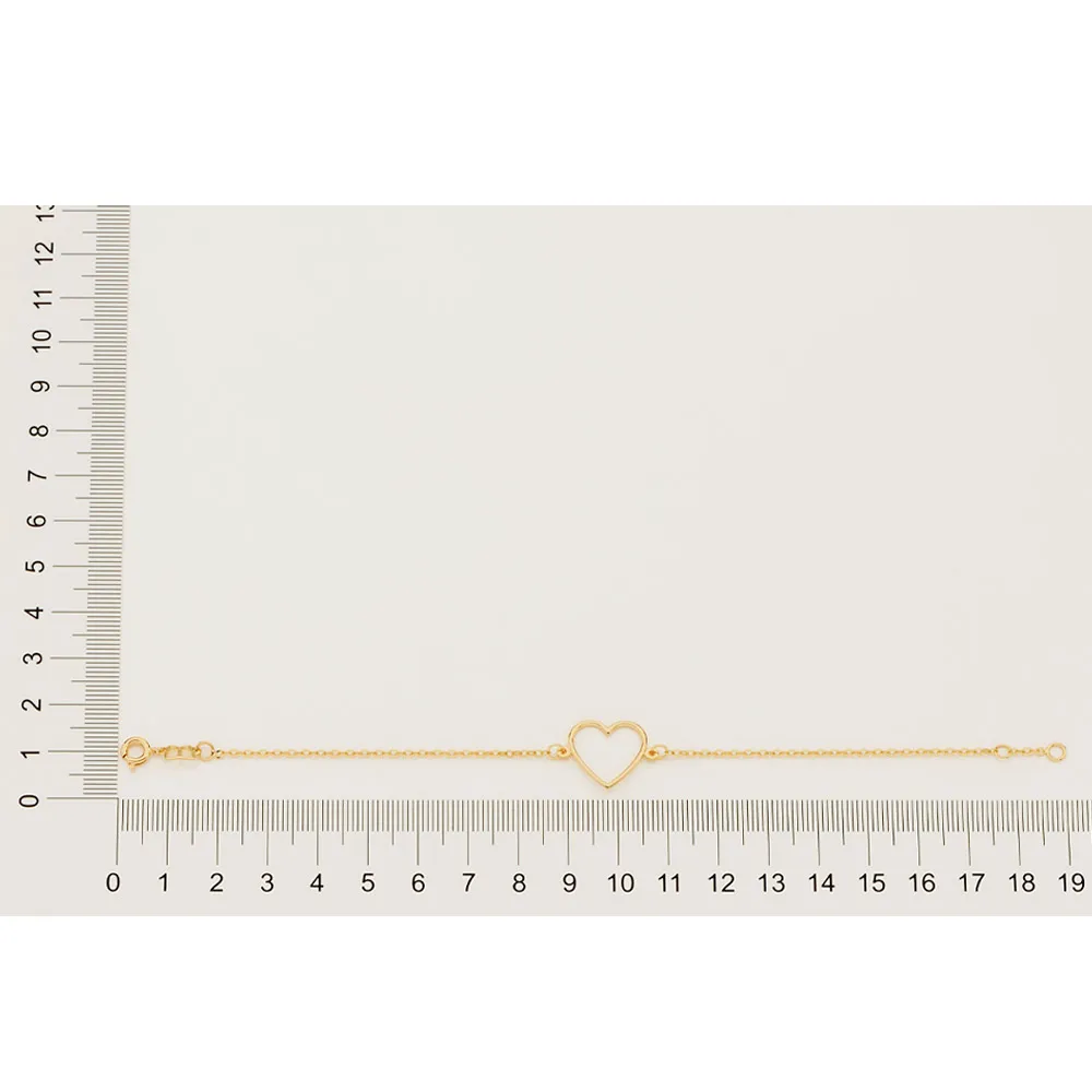 PULSEIRA COM CORACAO BANHADA A OURO 18K1