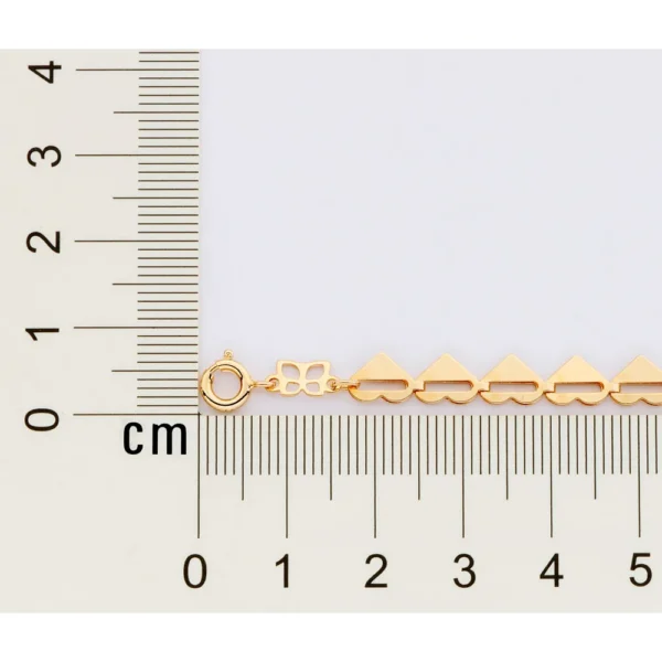 PULSEIRA CORACAO BANHADA A OURO 18K1