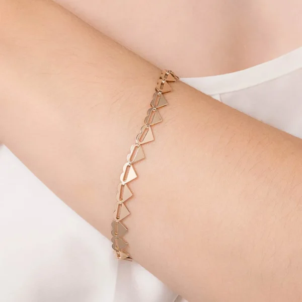 PULSEIRA CORACAO BANHADA A OURO 18K2