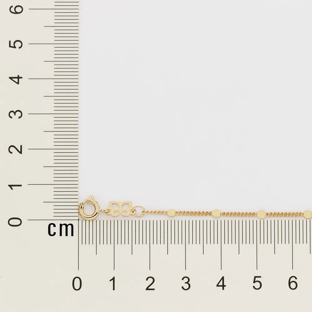 PULSEIRA ELO GROUMET BANHADA A OURO 18K1