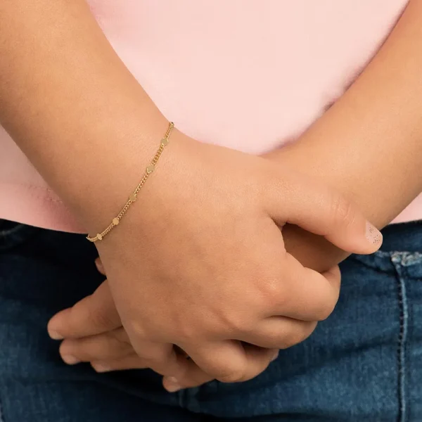 PULSEIRA ELO GROUMET BANHADA A OURO 18K2